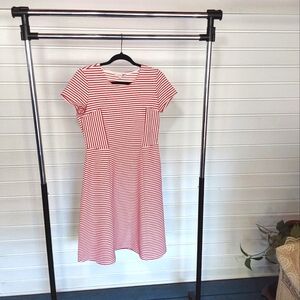Downcast pink and white medium dress